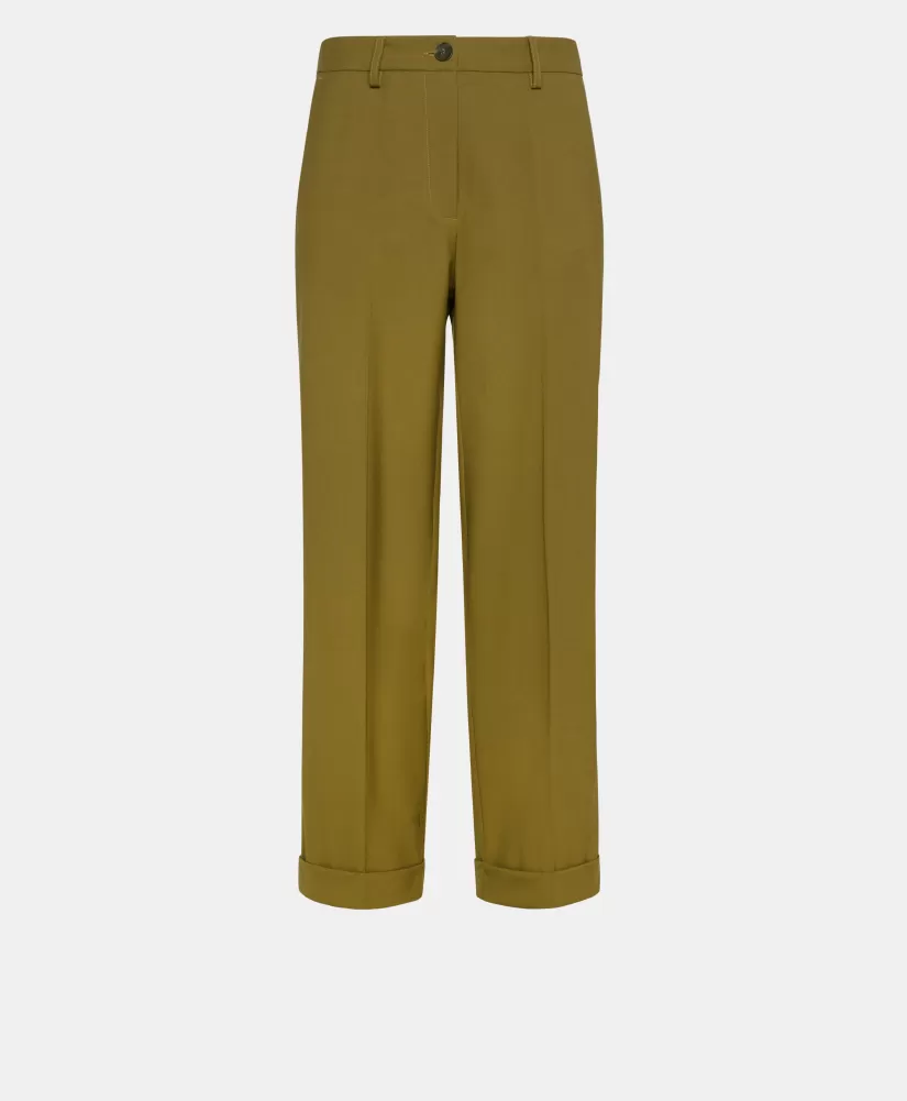 PANTALONI DANGO IN FRESCO DI LANA BISTRETCH--Momoni Cheap